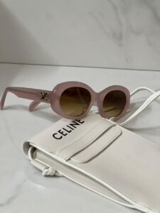 Óculos Solar Celine Oval 01 Acetato - Rosa