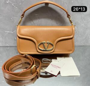 Bolsa Valentino Vlogo 1960 Nappa - Caramelo