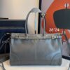 Bolsa Prada Tote Couro-Cinza Claro
