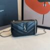Bolsa YSL Loulou Matelassê Mini-Preto/Prata
