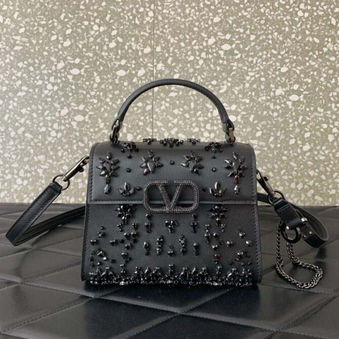 Bolsa Valentino Vsling Bordada Mini - Image 5