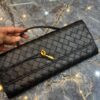Bolsa Clutch Bottega Longo Andiamo com Alça - Preto