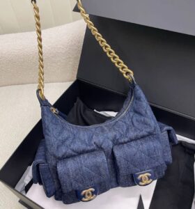Bolsa Chanel Hobo-Azul Jeans