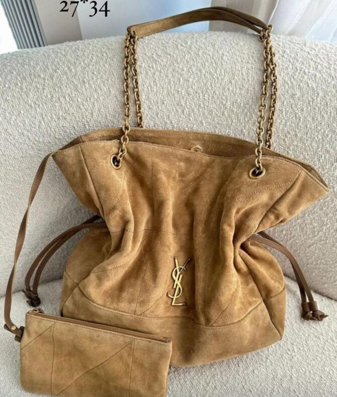 Bolsa YSL Jamie Em Camurça Grande