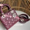 Bolsa Dior Lady Pequena - Vinho/Prata