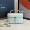 Bolsa YSL Necessáire Gaby Em Couro-Branco
