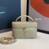Bolsa YSL Necessáire Gaby Em Couro-Bege