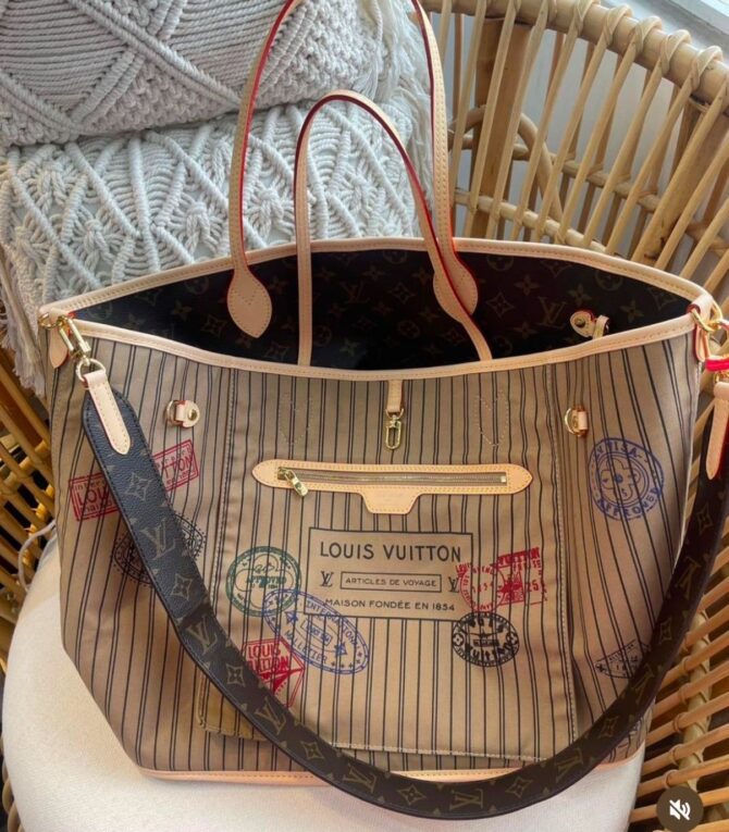 Bolsa LV Neverfull Bandouleié Inside Out GM