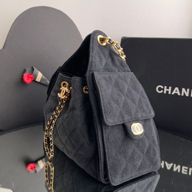 Bolsa Chanel Hobo pequena Jeans - Image 13
