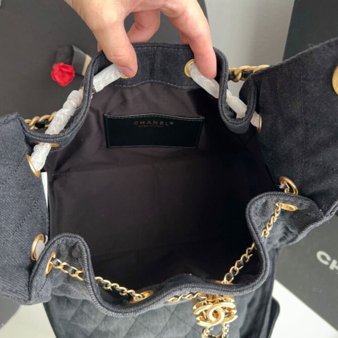 Bolsa Chanel Hobo pequena Jeans - Image 15