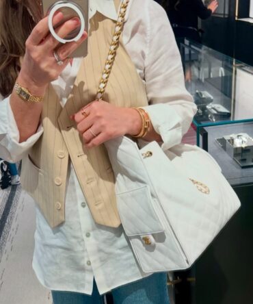 Bolsa Chanel 25 Média De Couro