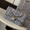 Bolsa Chanel Tweed 225 Bicolor -Preto/Branco