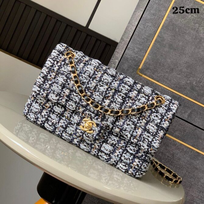 Bolsa Chanel Tweed 11.12 Bicolor