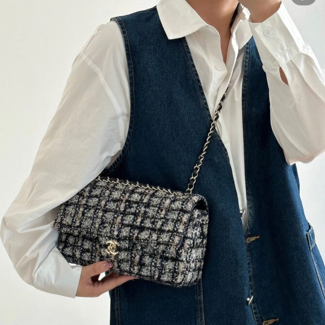 Bolsa Chanel Tweed 11.12 Bicolor - Imagem 4