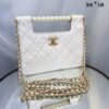 Bolsa Chanel Couro Pequena -Branco 