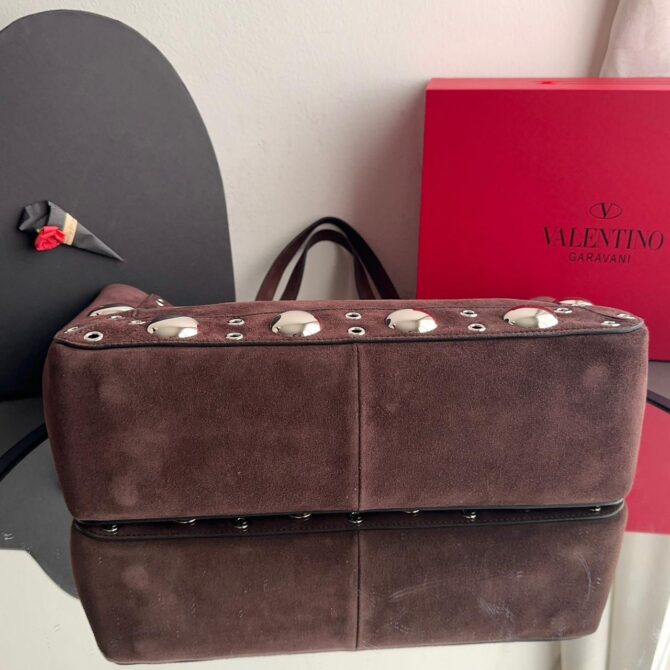 Bolsa Valentino tote Nellcôte média Camurça - Imagem 4