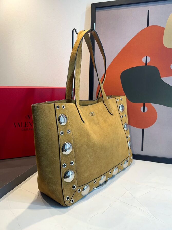 Bolsa Valentino tote Nellcôte média Camurça - Imagem 4