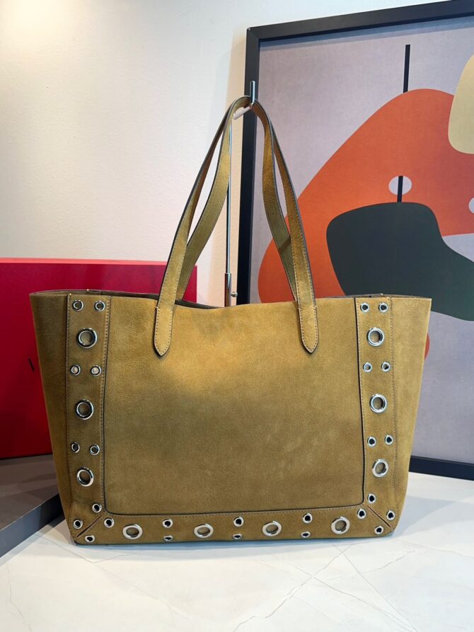Bolsa Valentino tote Nellcôte média Camurça - Imagem 6