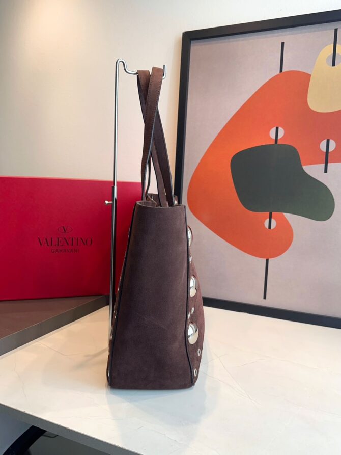 Bolsa Valentino tote Nellcôte média Camurça - Imagem 11