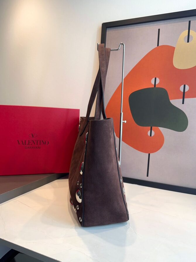 Bolsa Valentino tote Nellcôte média Camurça - Imagem 13