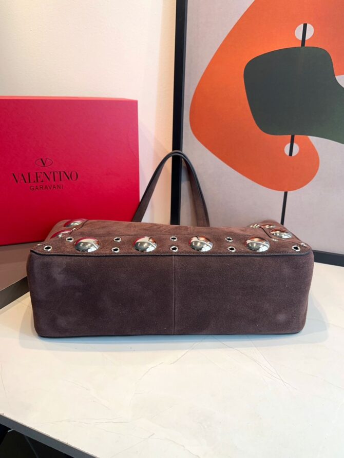 Bolsa Valentino tote Nellcôte média Camurça - Imagem 16