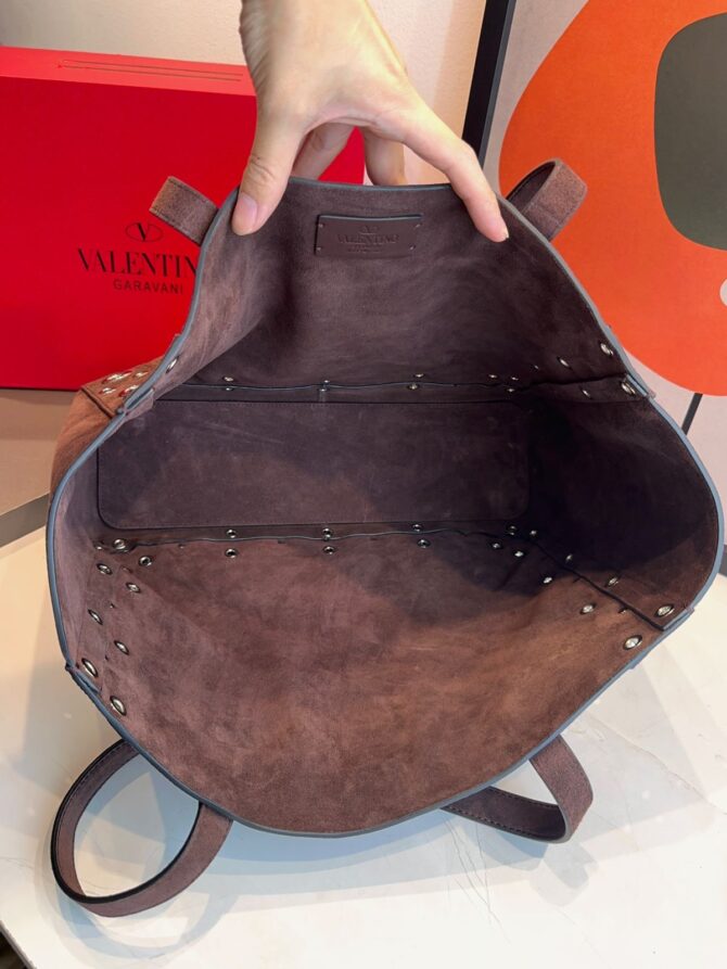 Bolsa Valentino tote Nellcôte média Camurça - Imagem 17