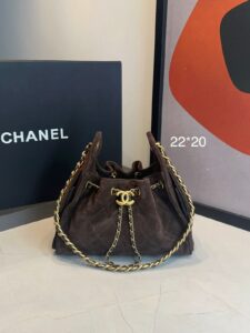Bolsa Chanel 25 Mini Camurça -Café