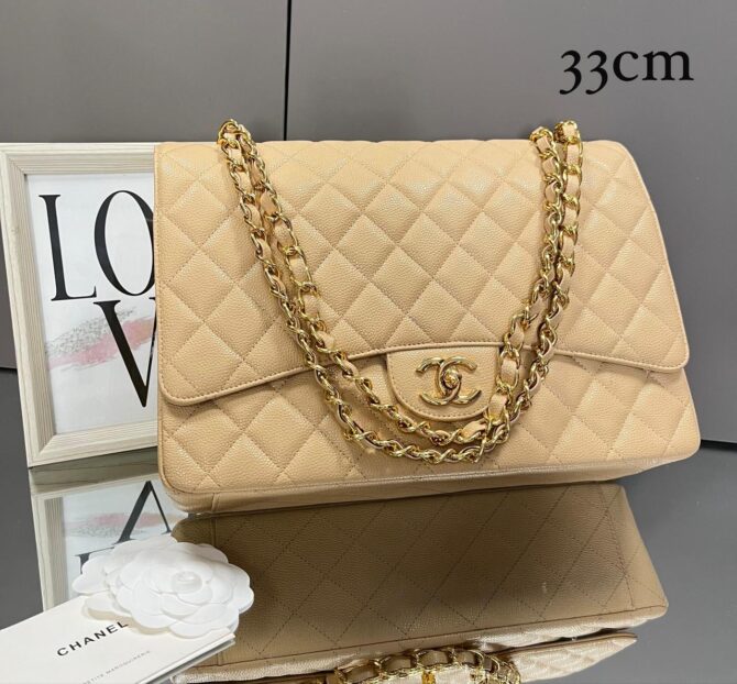 Bolsa Chanel Classic Max Jumbo Caviar (Oferta)