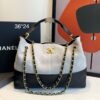 Bolsa Chanel Bicolor Da Maison Média-Preto/cinza