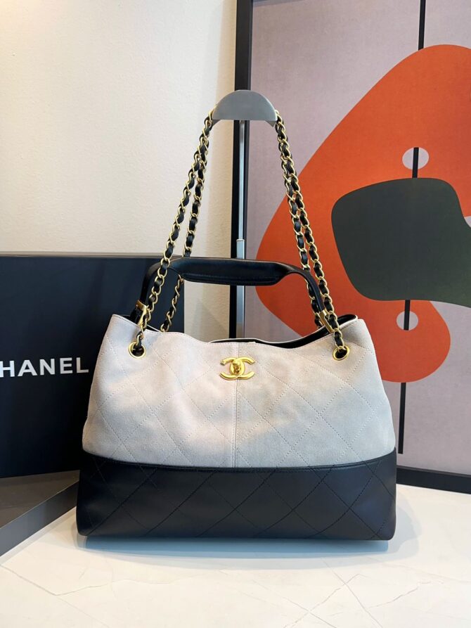 Bolsa Chanel Bicolor Da Maison Média - Imagem 2