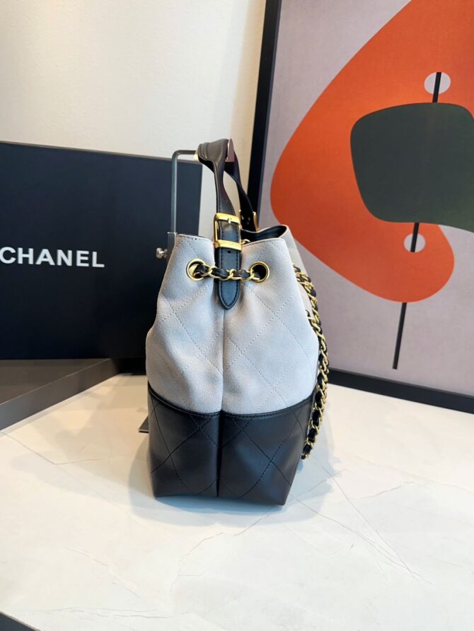 Bolsa Chanel Bicolor Da Maison Média - Imagem 5
