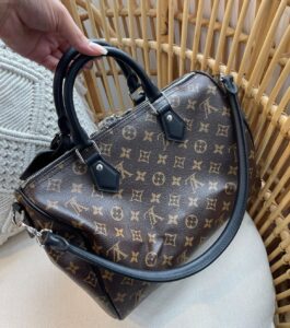 Bolsa LV Speedy Solft 30 Dark-Marrom/Preto