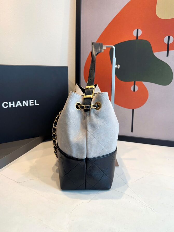 Bolsa Chanel Bicolor Da Maison Média - Imagem 7