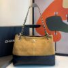 Bolsa Chanel Bicolor Da Maison Média-Caramelo/Preto