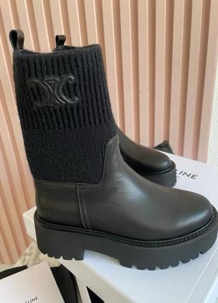 Bota Celine em Couro