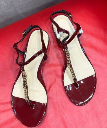 Sandália Gucci Bordô
