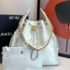 Bolsa Chanel 25 Média Couro-Branco