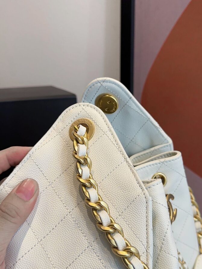 Bolsa Chanel 25 Média Couro - Imagem 7