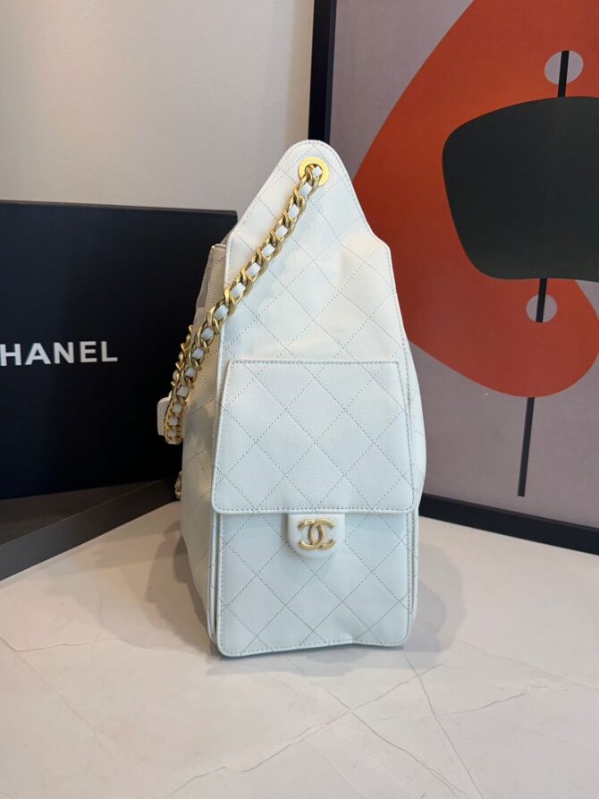 Bolsa Chanel 25 Média Couro - Imagem 8