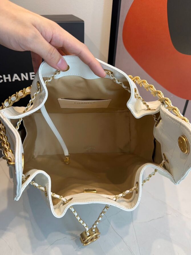Bolsa Chanel 25 Média Couro - Imagem 6