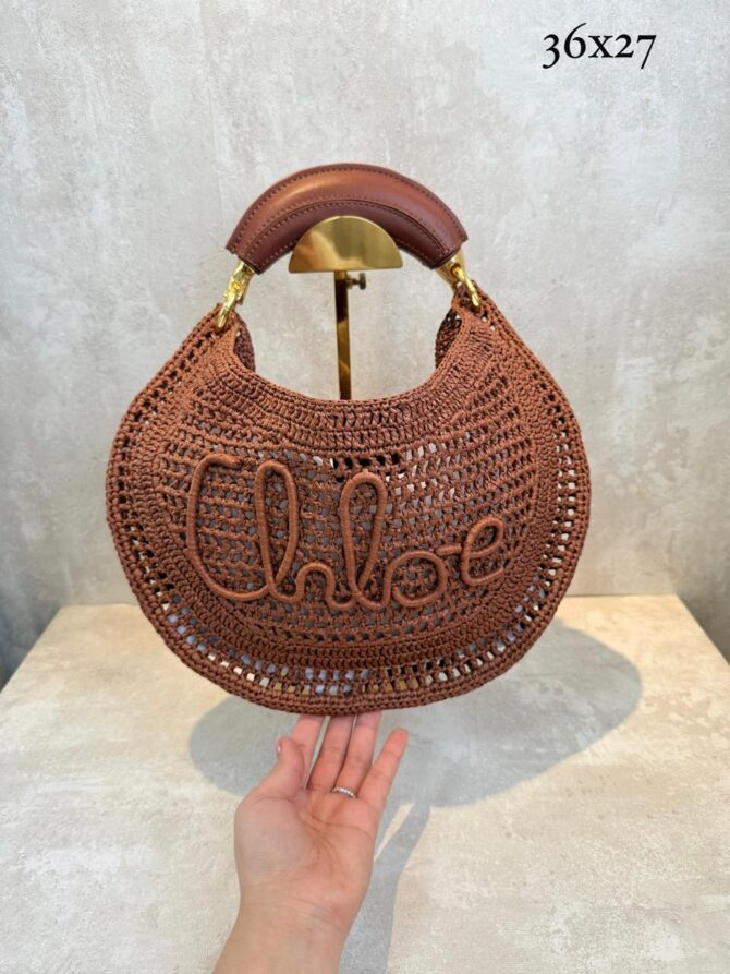 Bolsa Chloé Tote Logo Bordado - Imagem 4