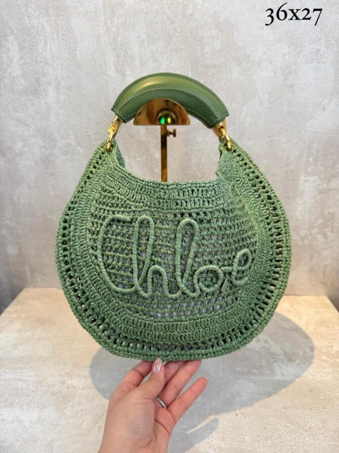 Bolsa Chloé Tote Logo Bordado - Imagem 7