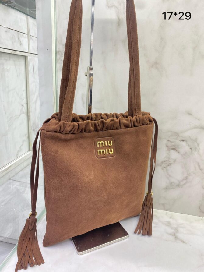 Bolsa Miu Miu Joy Camurça - Imagem 2