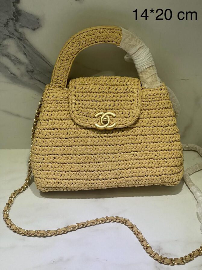 Bolsa Chanel Palha Mini