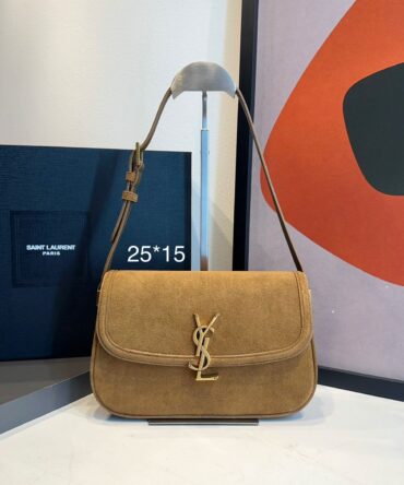 Bolsa YSL Solferino Média Camurça