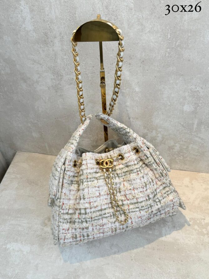 Bolsa Chanel 25 Pequena Tweed