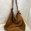 Bolsa YSL Amalia Em Camurça-Caramelo