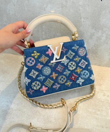 Bolsa LV Capucines Bordada Em Miçangas Mini