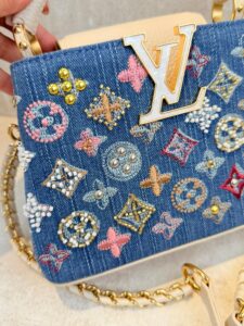 Bolsa LV Capucines Bordada Em Miçangas Mini