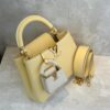 Bolsa LV Capucines BB Com Chaveiro-Amarelo